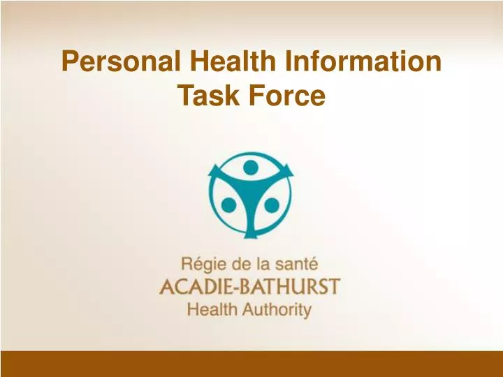 personal health information task force