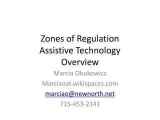 Zones of Regulation Assistive Technology Overview