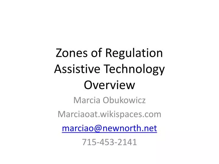 zones of regulation assistive technology overview