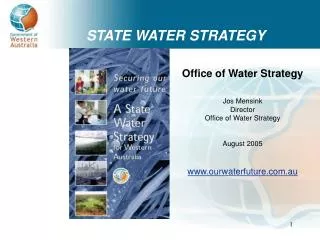 STATE WATER STRATEGY