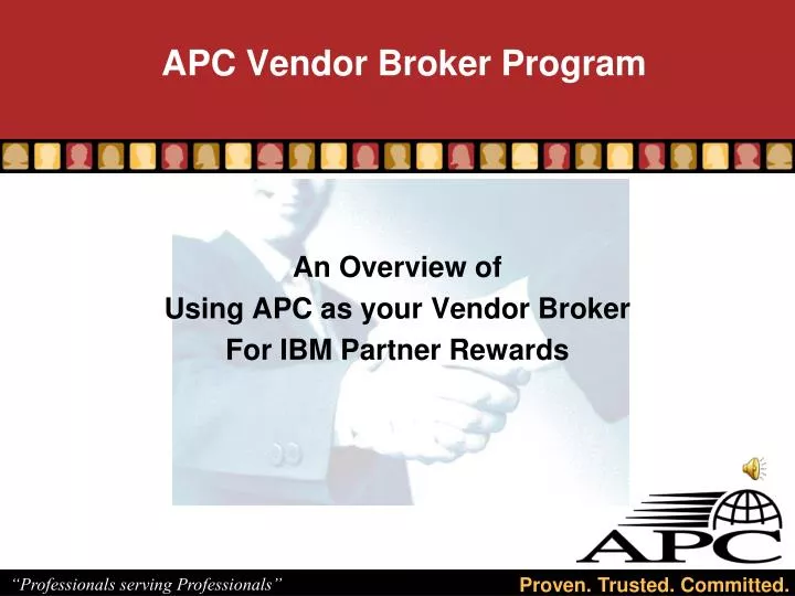 apc vendor broker program