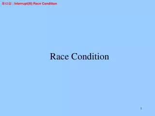 Race Condition