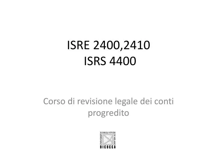 isre 2400 2410 isrs 4400