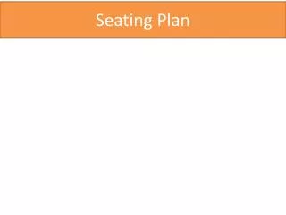 Seating Plan