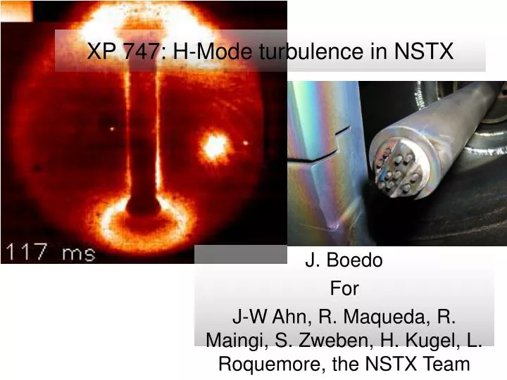 xp 747 h mode turbulence in nstx