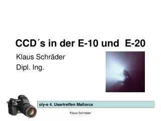 ccd s in der e 10 und e 20