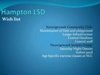 Hampton LSD