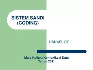 sistem sandi coding