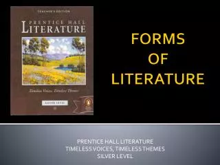 FORMS OF LITERATURE