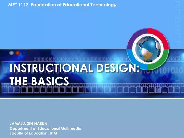 instructional design the basics