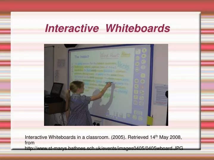interactive whiteboards