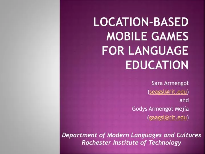 location based mobile games for language education