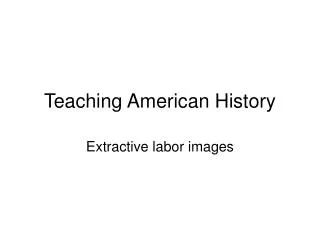 Teaching American History