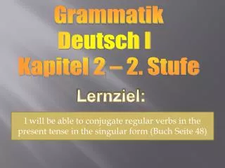 Lernziel :