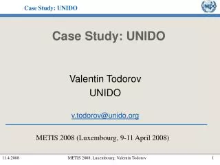 Case Study: UNIDO