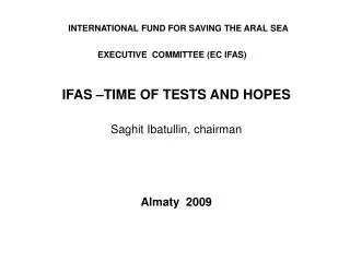EXECUTIVE COMMITTEE (EC IFAS)