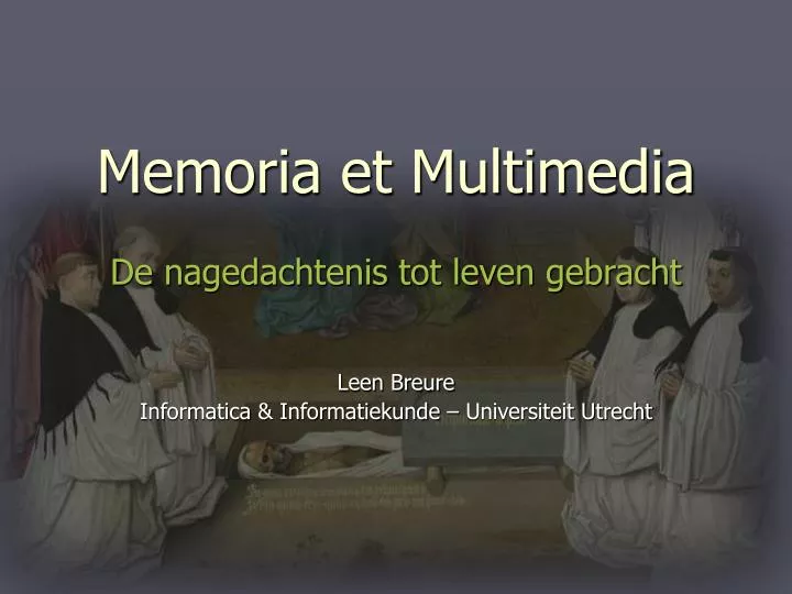 memoria et multimedia