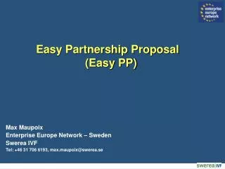 Easy Partnership Proposal (Easy PP)