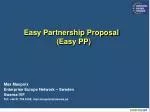 Easy Partnership Proposal (Easy PP) - slide 1
