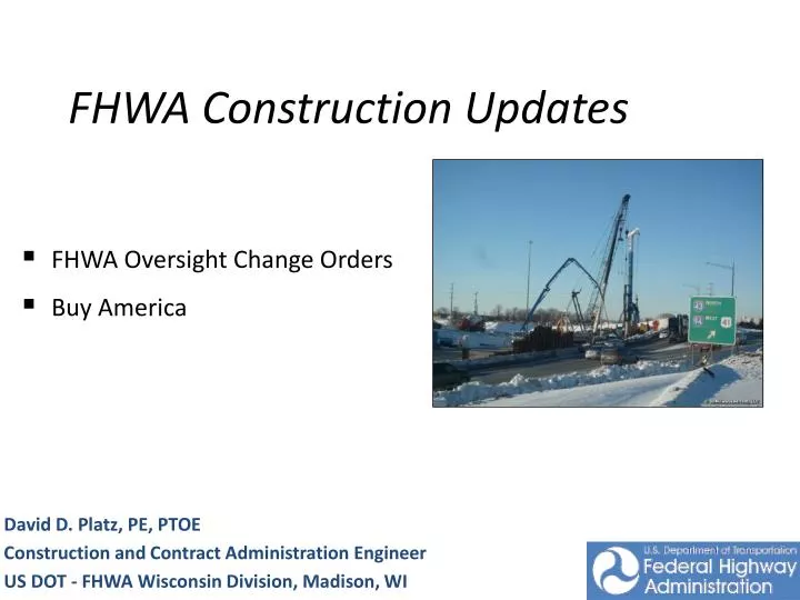 fhwa construction updates