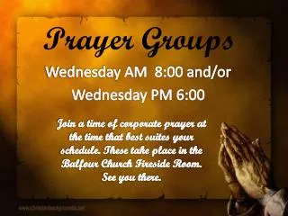 Prayer Groups