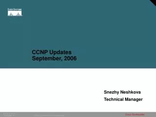 CCNP Updates September, 2006