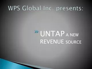 WPS Global Inc. presents: