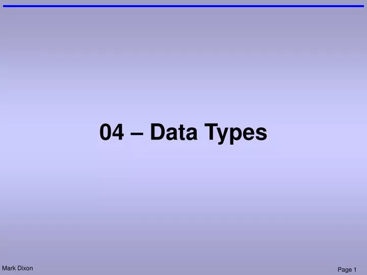 04 data types