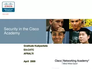 Security in the Cisco Academy