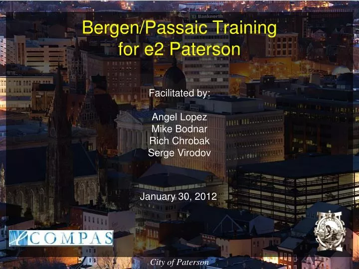 bergen passaic training for e2 paterson