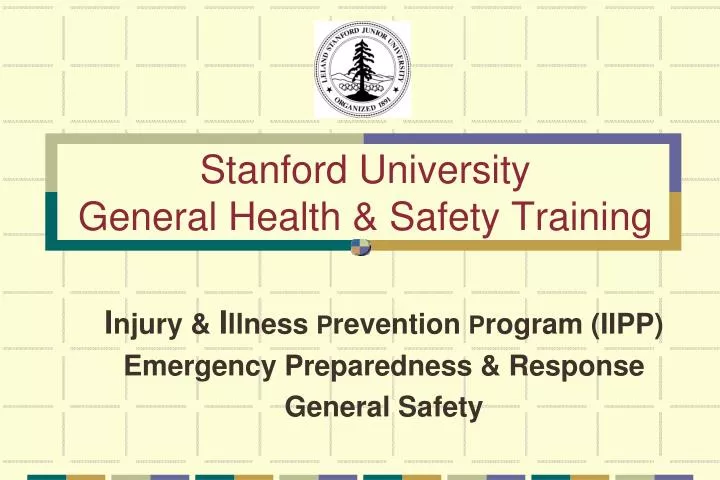 stanford university general health safety training