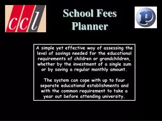 School Fees Planner