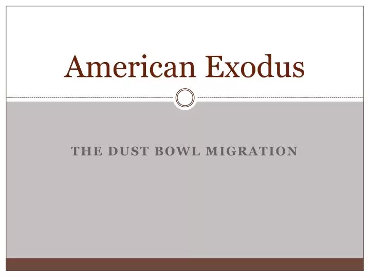 american exodus