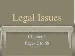 Legal Issues - slide 1