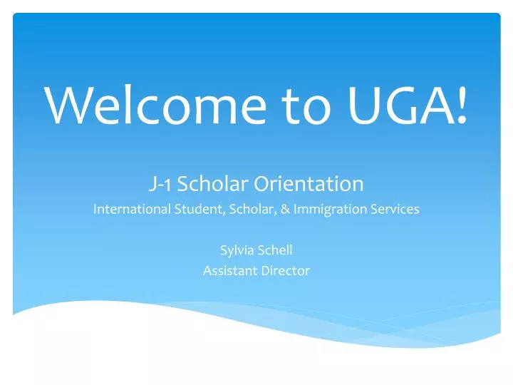 welcome to uga