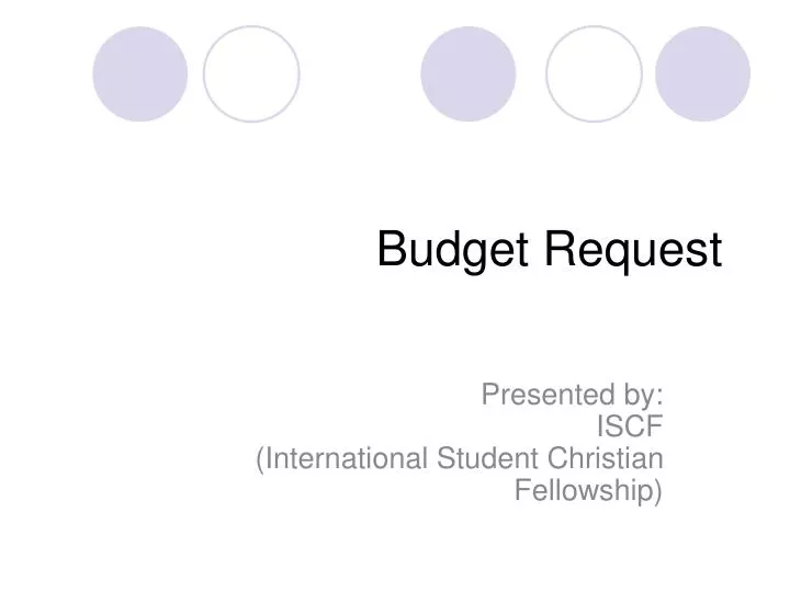 budget request
