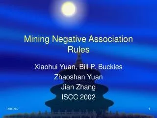 Mining Negative Association Rules