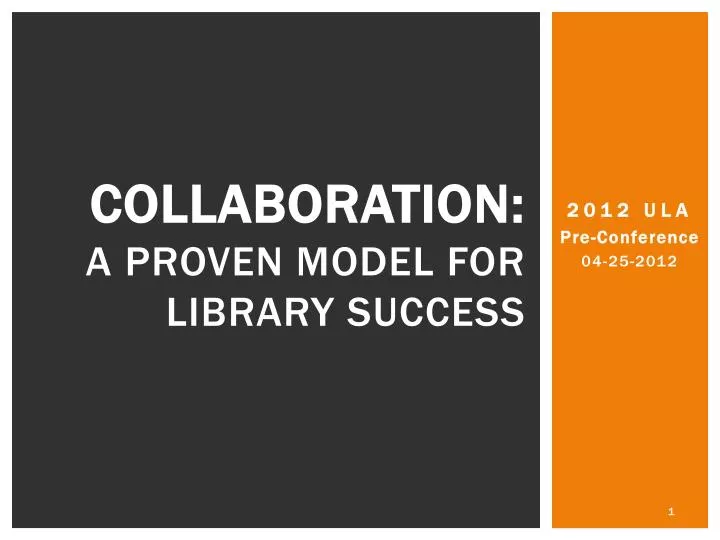 collaboration a proven model for library success