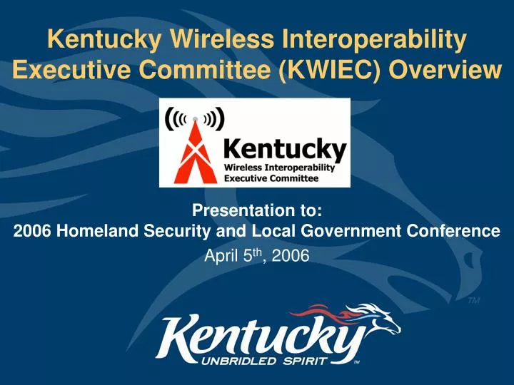 kentucky wireless interoperability executive committee kwiec overview