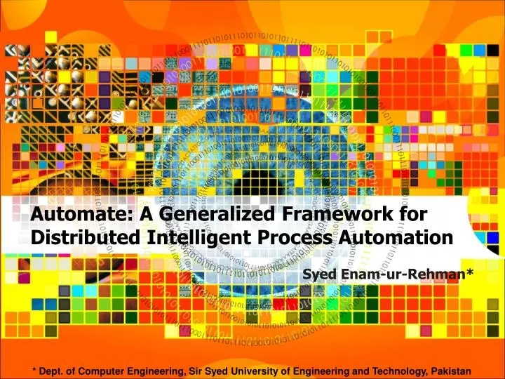 automate a generalized framework for distributed intelligent process automation