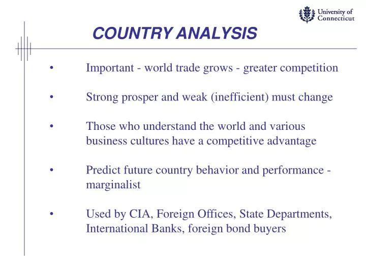 country analysis