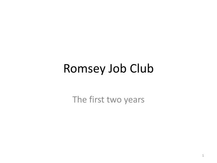 romsey job club