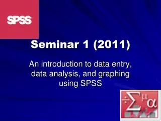 Seminar 1 ( 2011)