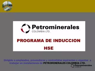 PROGRAMA DE INDUCCION HSE