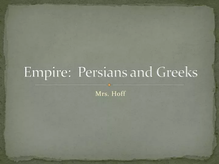 empire persians and greeks