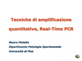 Tecniche di amplificazione quantitative, Real-Time PCR