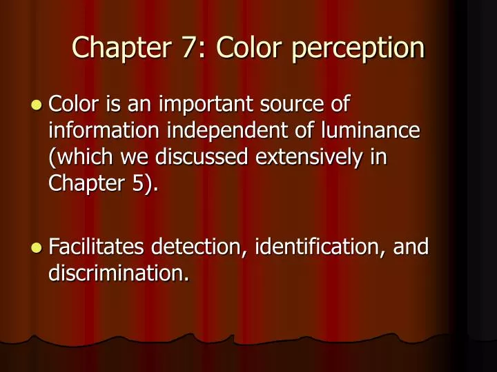 chapter 7 color perception