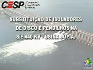 SUBSTITUIÇÃO DE ISOLADORES DE DISCOS NA S/E 440 KV - USINA JUPIÁ.