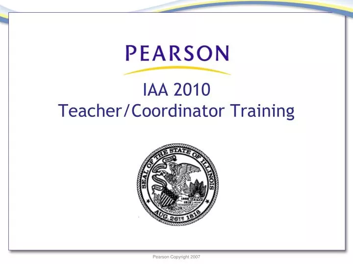 iaa 2010 teacher coordinator training