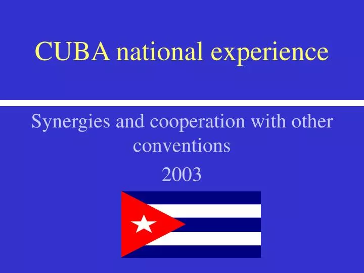 cuba national experience
